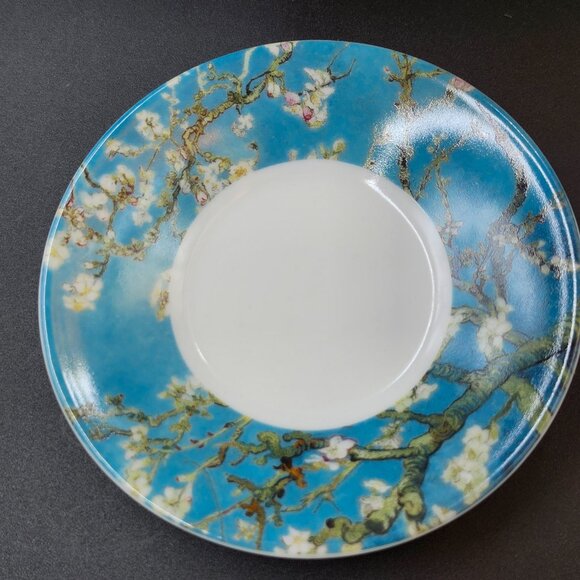 Van Gogh Almond Blossom Espresso Set Cups & Saucers (2) Fine Porcelain - Picture 7 of 8